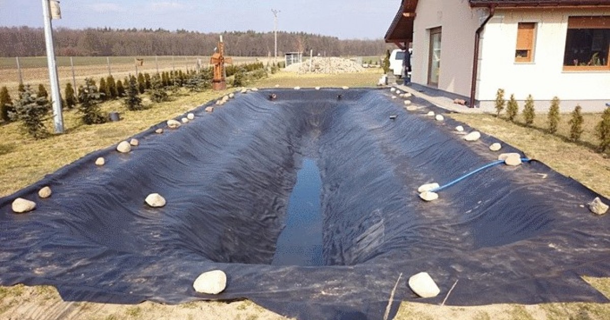 Гидроизоляция пруда своими руками